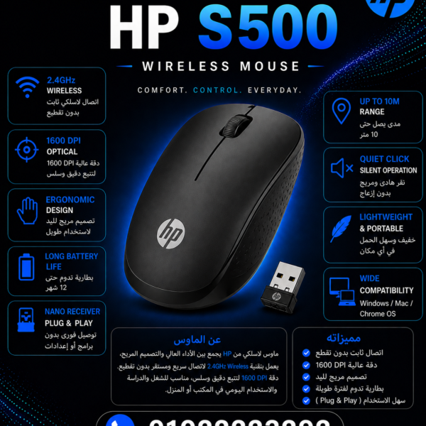 HP S500 Wireless Mouse
