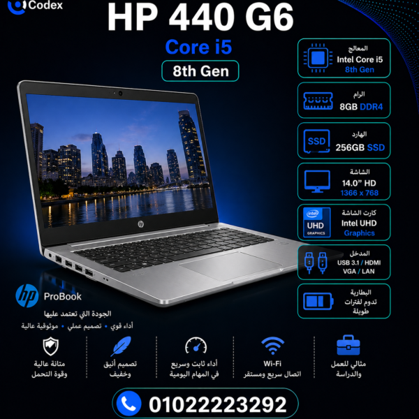 HP 440 G6 – Core i5 8th Gen