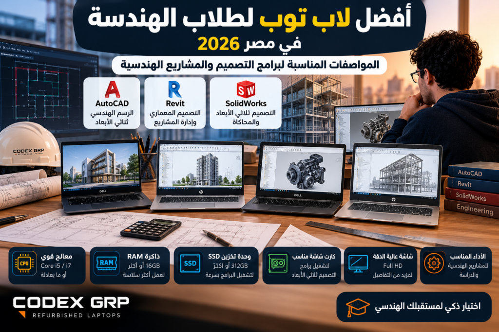 أفضل لاب توب لطلاب الهندسة
